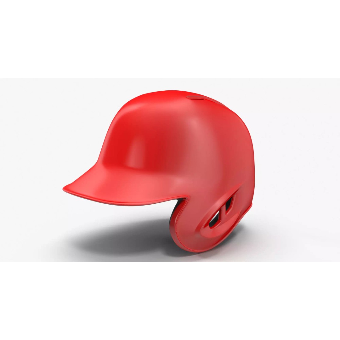 Baseball Helmet 3D Model – Low Poly Game Asset, FBX, PBR Textures - View 2