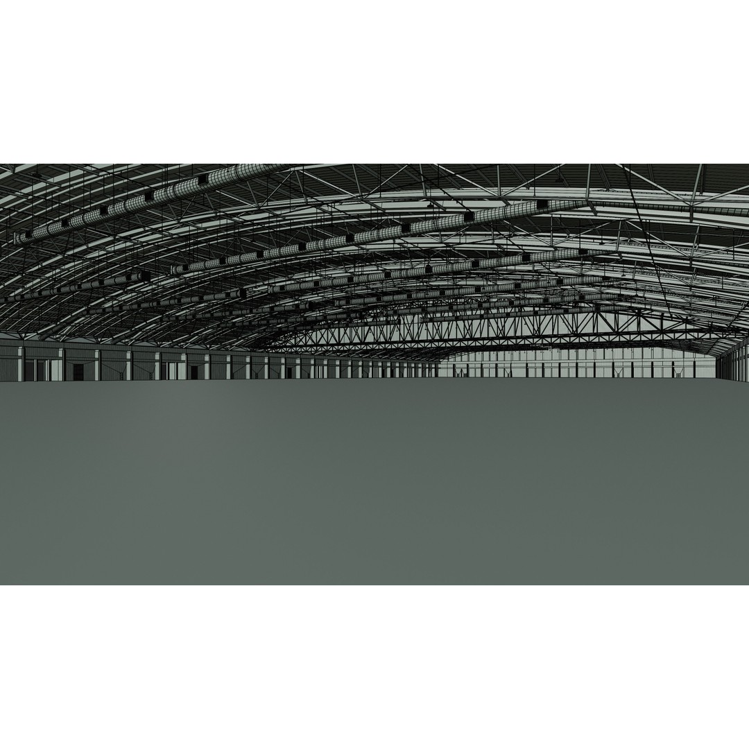 Exhibition Hall Interior 3D Model – Low Poly Game Asset, FBX, OBJ - View 17