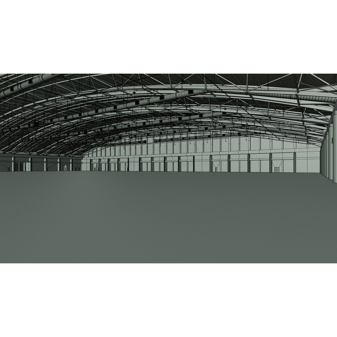 Exhibition Hall Interior 3D Model – Low Poly Game Asset, FBX, OBJ - View 19