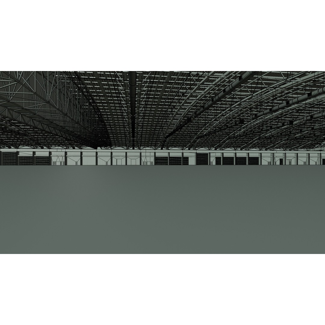 Exhibition Hall Interior 3D Model – Low Poly Game Asset, FBX, OBJ - View 23
