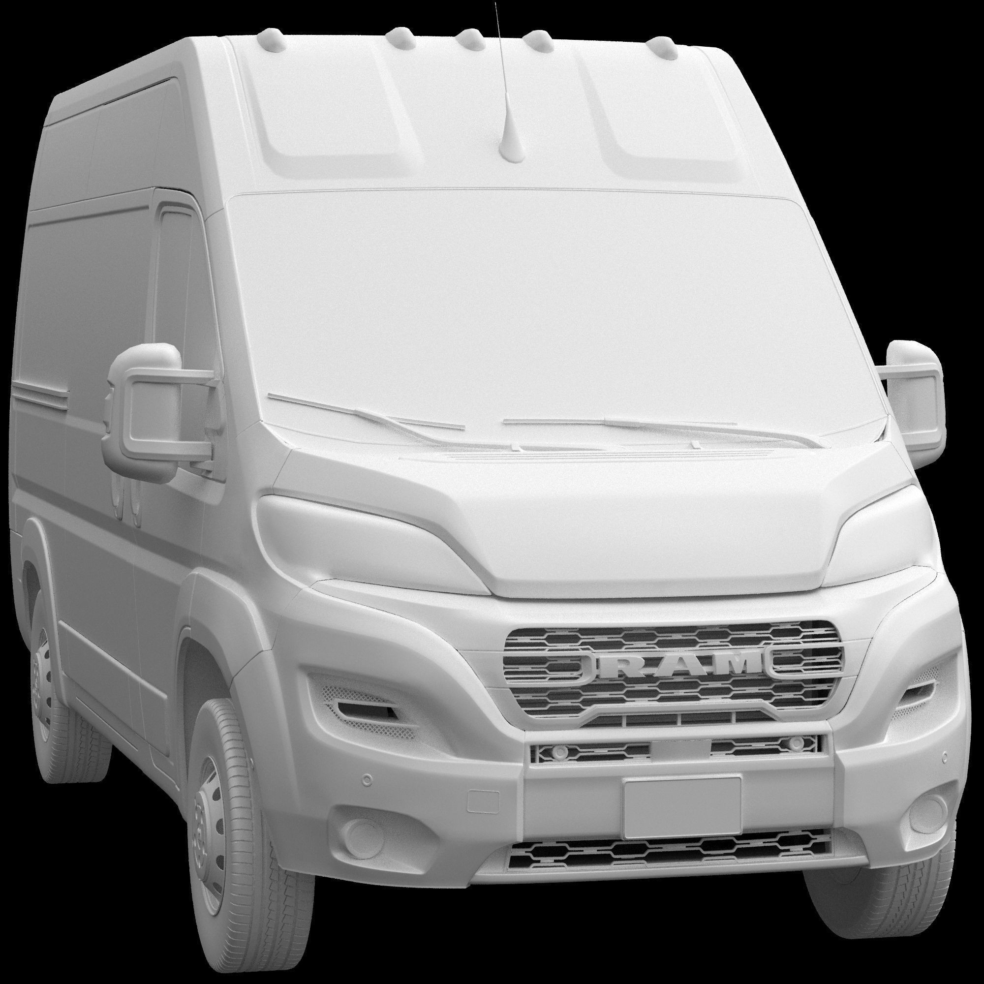 2024 Ram ProMaster L2H2 - Detailed Interior 3D Model - View 14