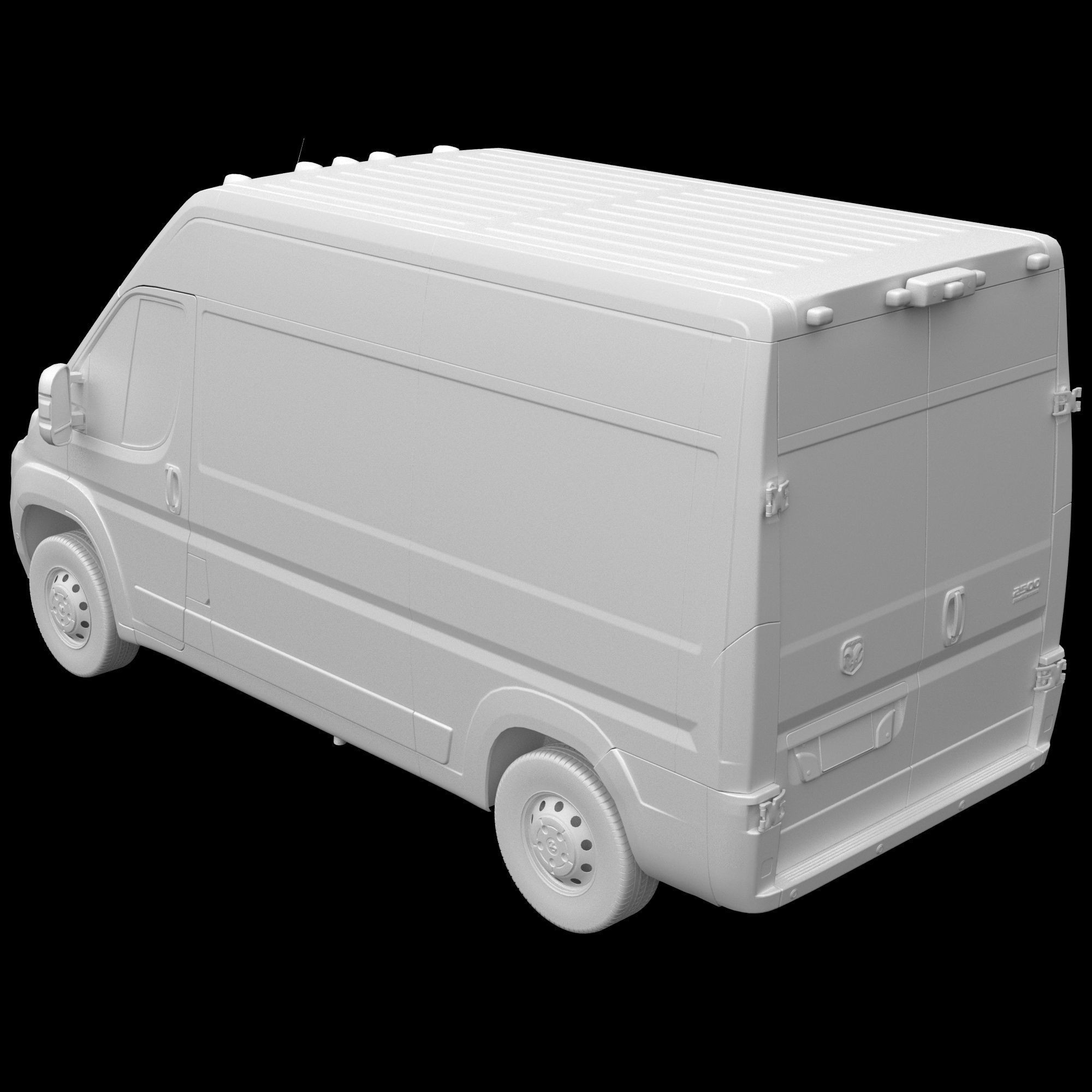 2024 Ram ProMaster L2H2 - Detailed Interior 3D Model - View 15