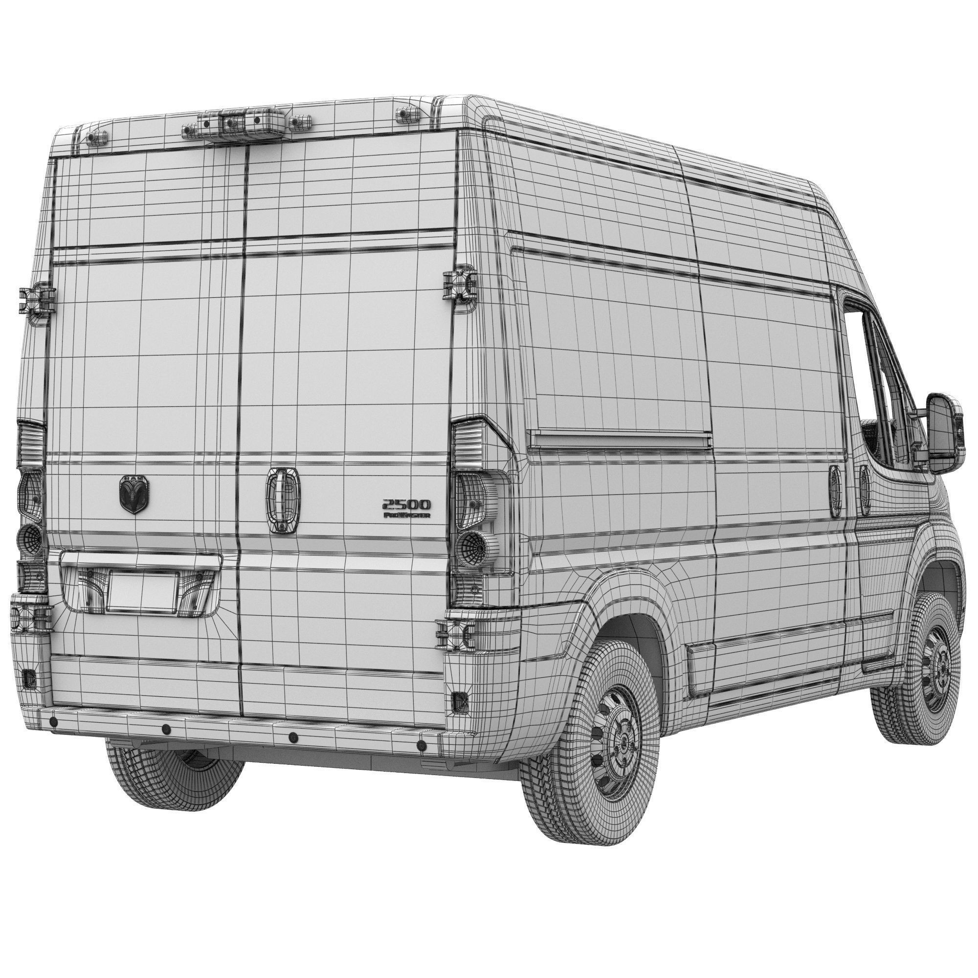 2024 Ram ProMaster L2H2 - Detailed Interior 3D Model - View 16