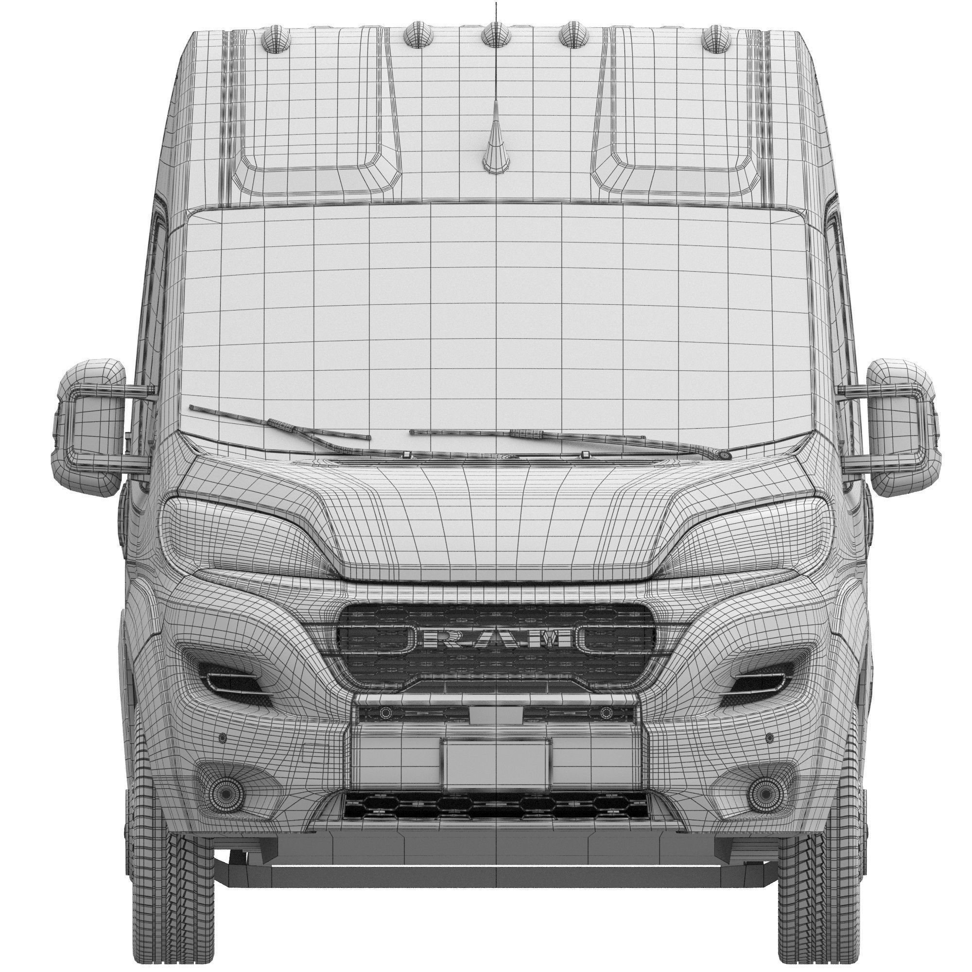 2024 Ram ProMaster L2H2 - Detailed Interior 3D Model - View 18