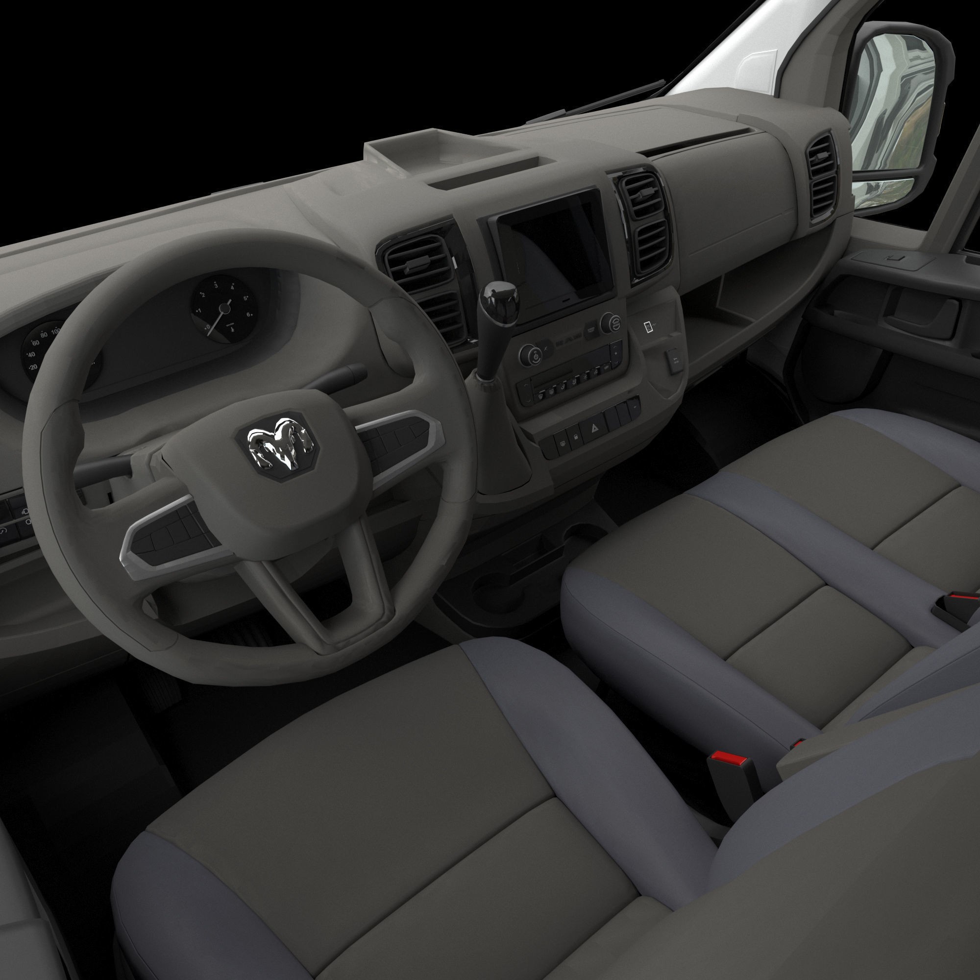 2024 Ram ProMaster L2H2 - Detailed Interior 3D Model - View 27