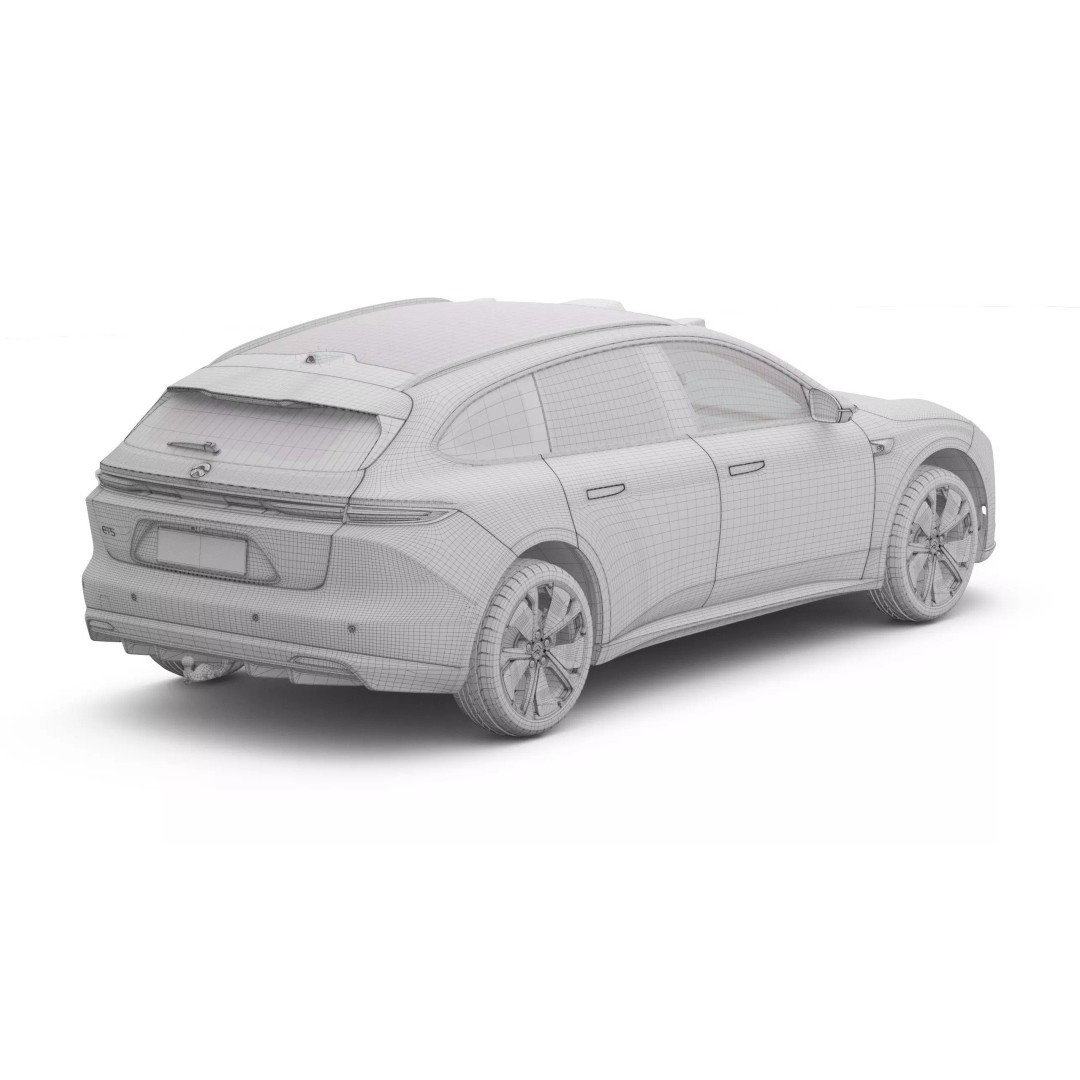 2025 Nio ET5 Touring 3D Model – High Poly Vehicle, FBX, Blender - View 18