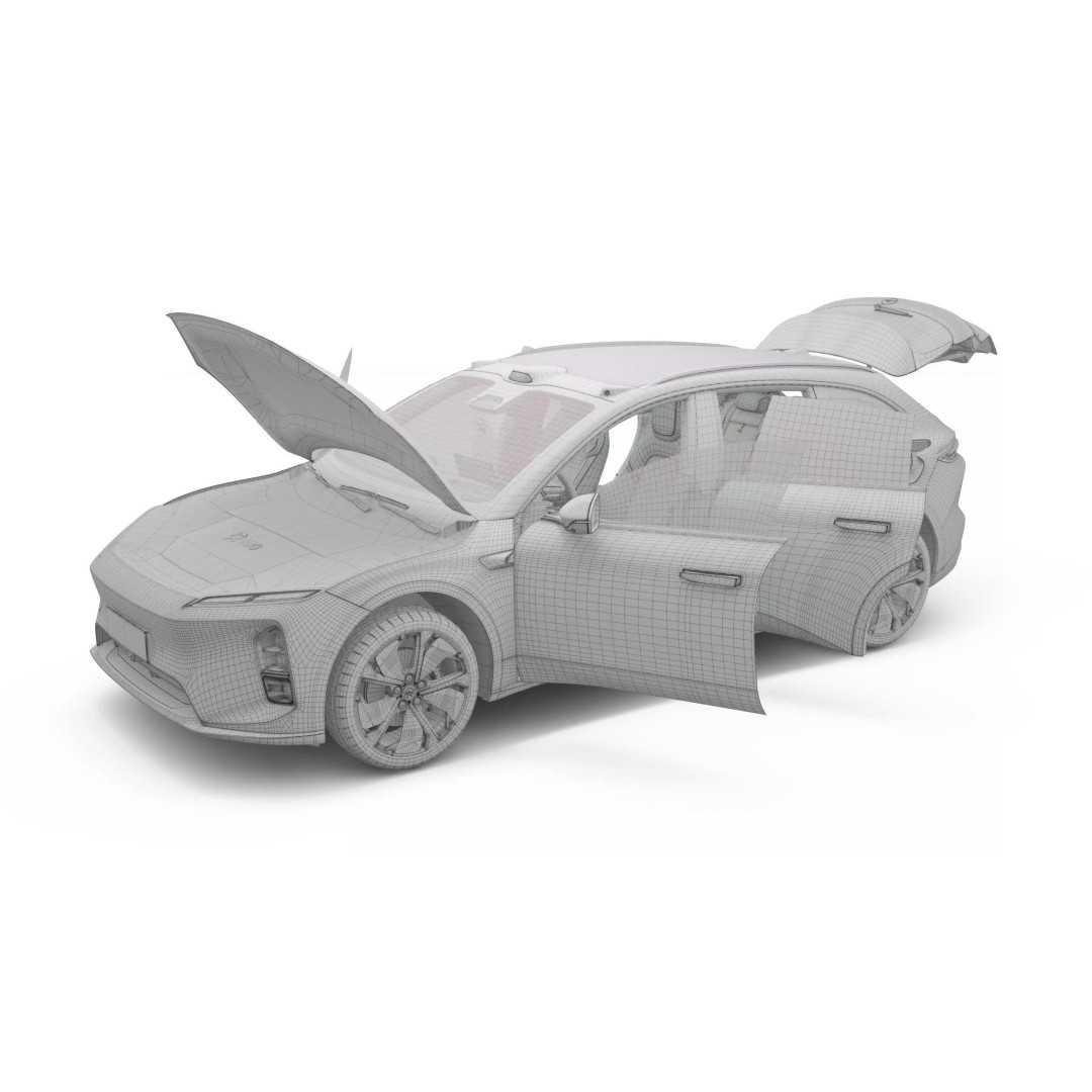 2025 Nio ET5 Touring 3D Model – High Poly Vehicle, FBX, Blender - View 22
