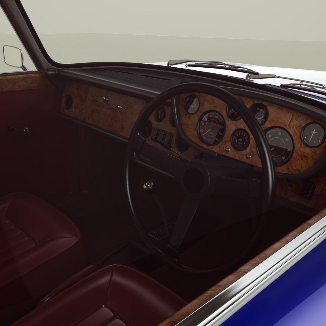 Bristol 411 Series 2 3D Model – High Poly Classic Car with Textures - View 10