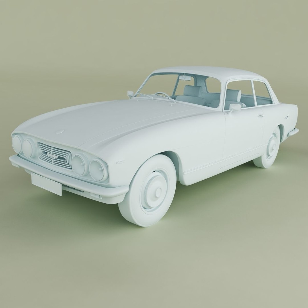 Bristol 411 Series 2 3D Model – High Poly Classic Car with Textures - View 12