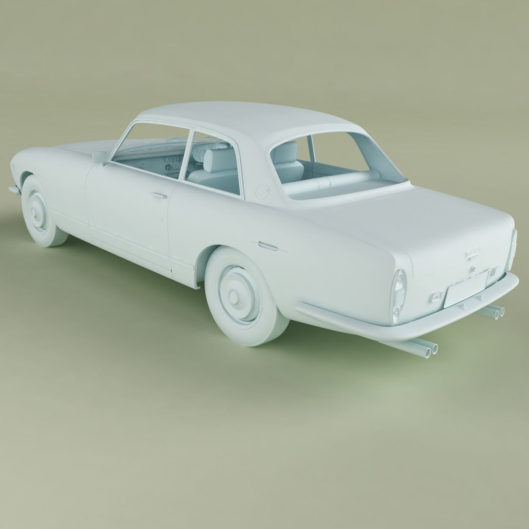 Bristol 411 Series 2 3D Model – High Poly Classic Car with Textures - View 14