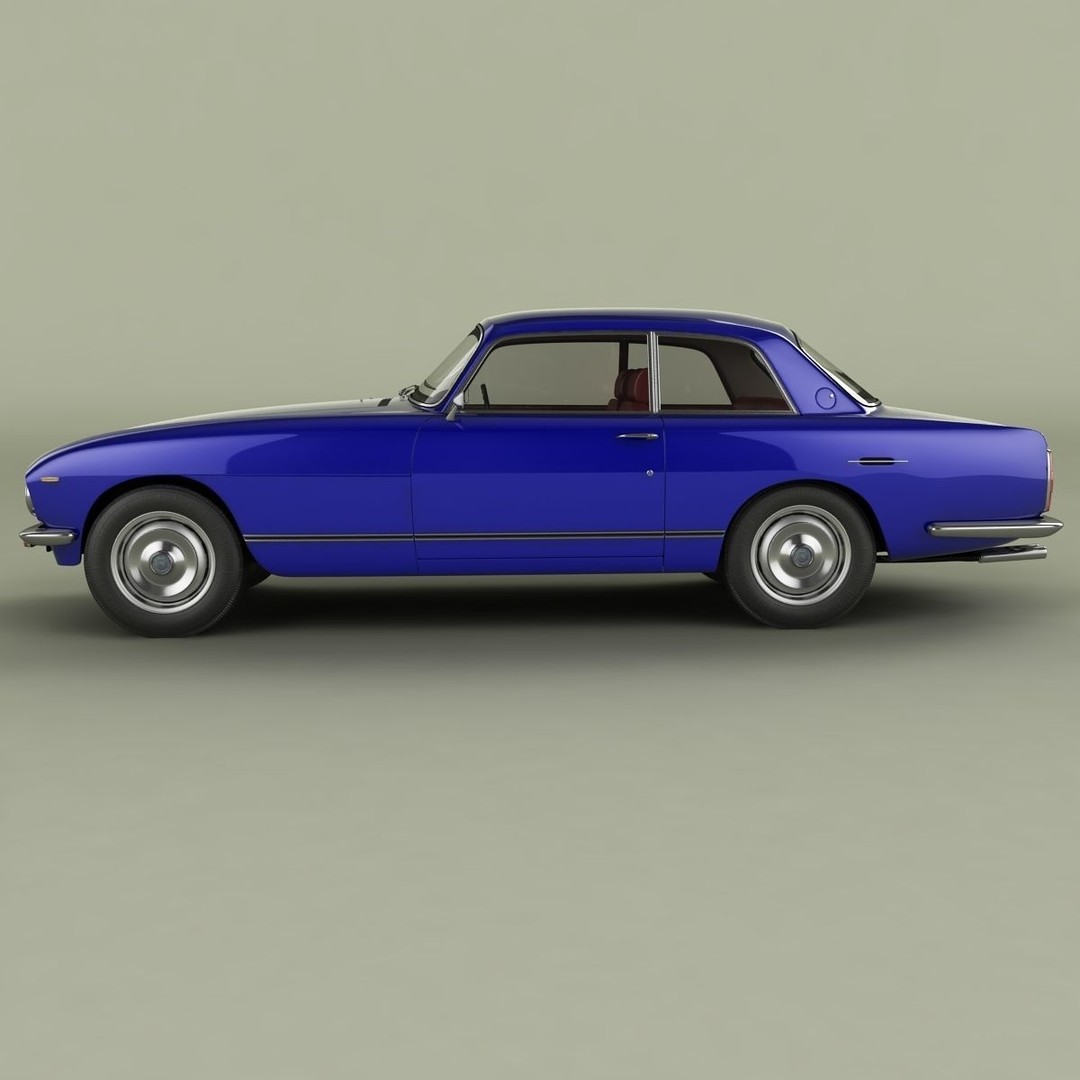 Bristol 411 Series 2 3D Model – High Poly Classic Car with Textures - View 3