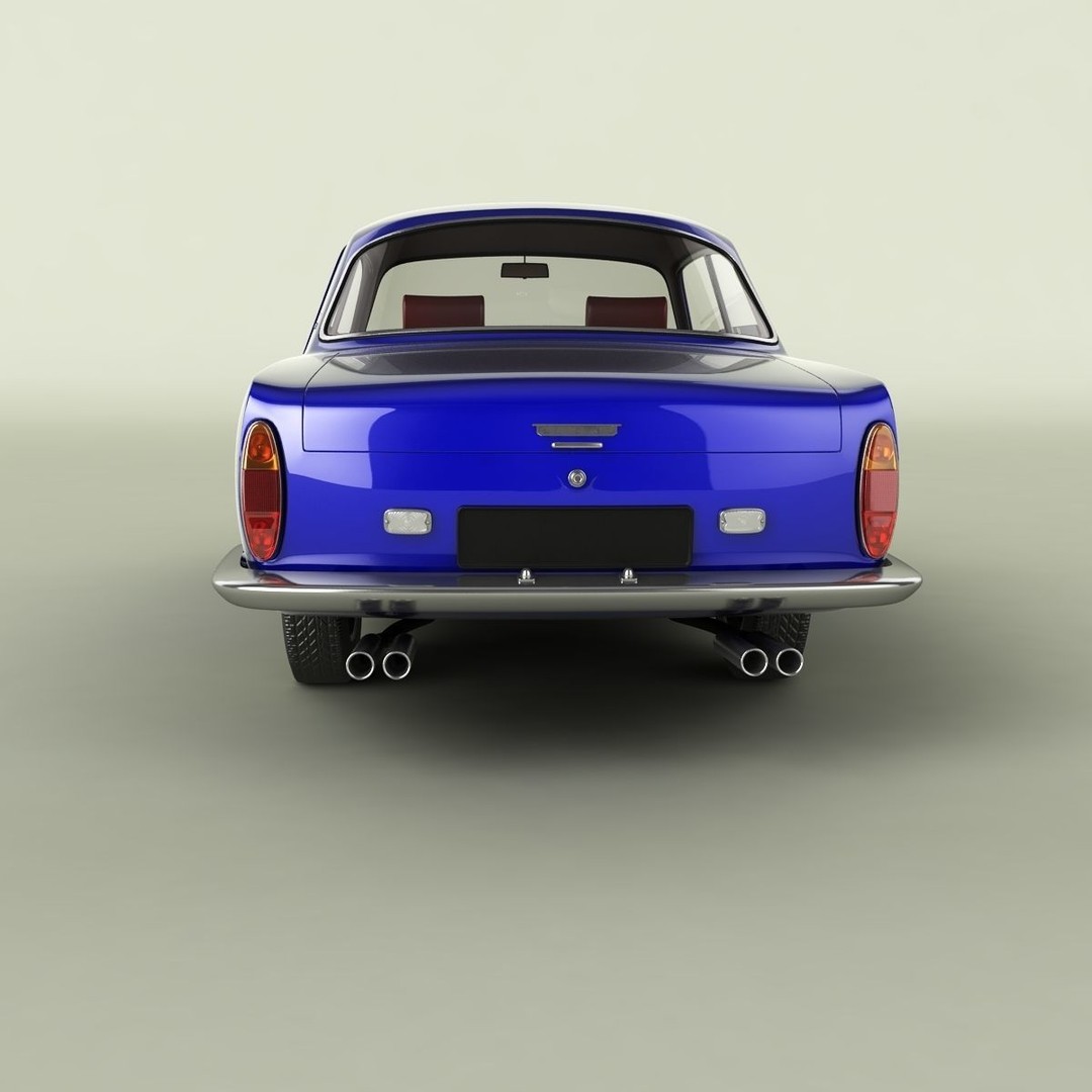 Bristol 411 Series 2 3D Model – High Poly Classic Car with Textures - View 5