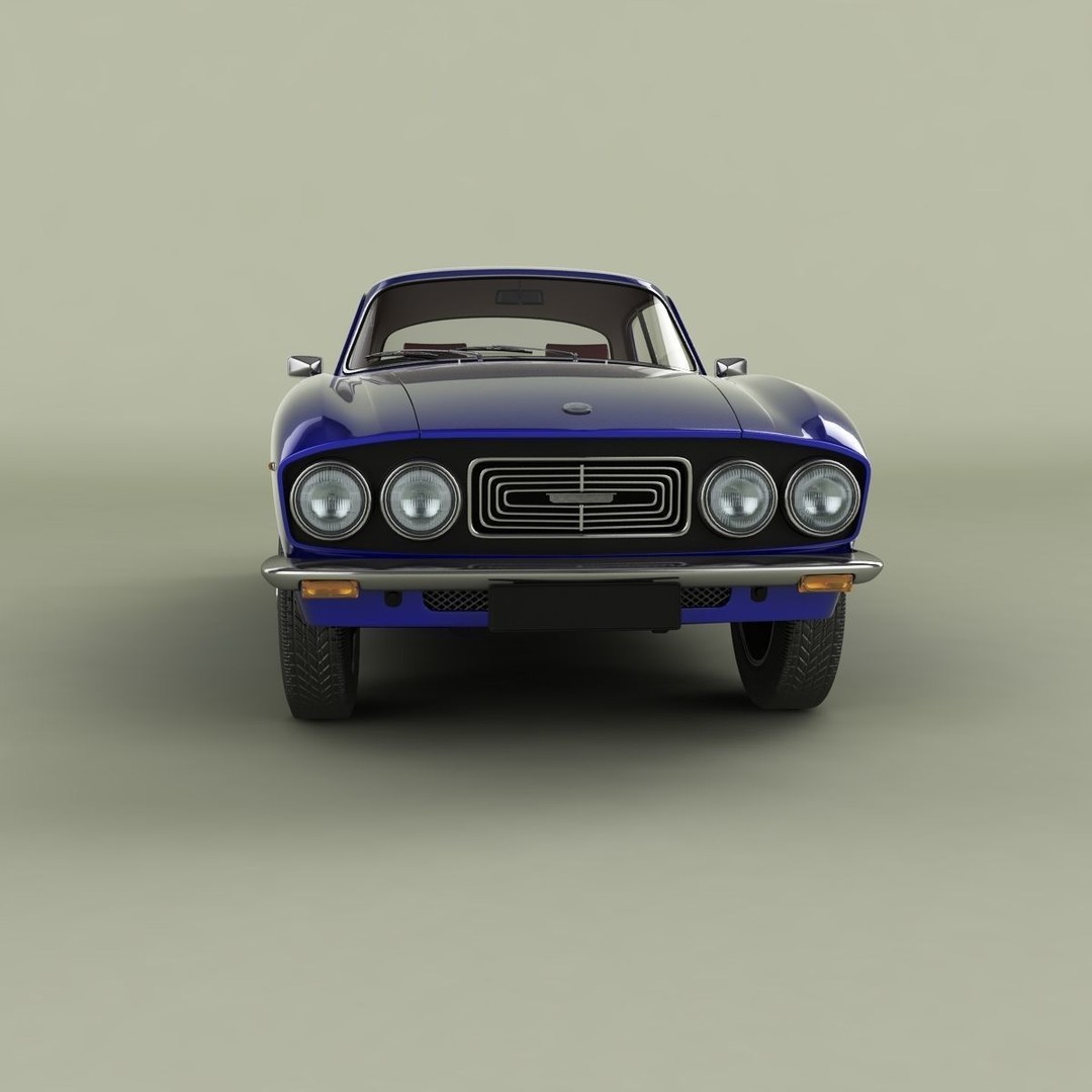 Bristol 411 Series 2 3D Model – High Poly Classic Car with Textures - View 6