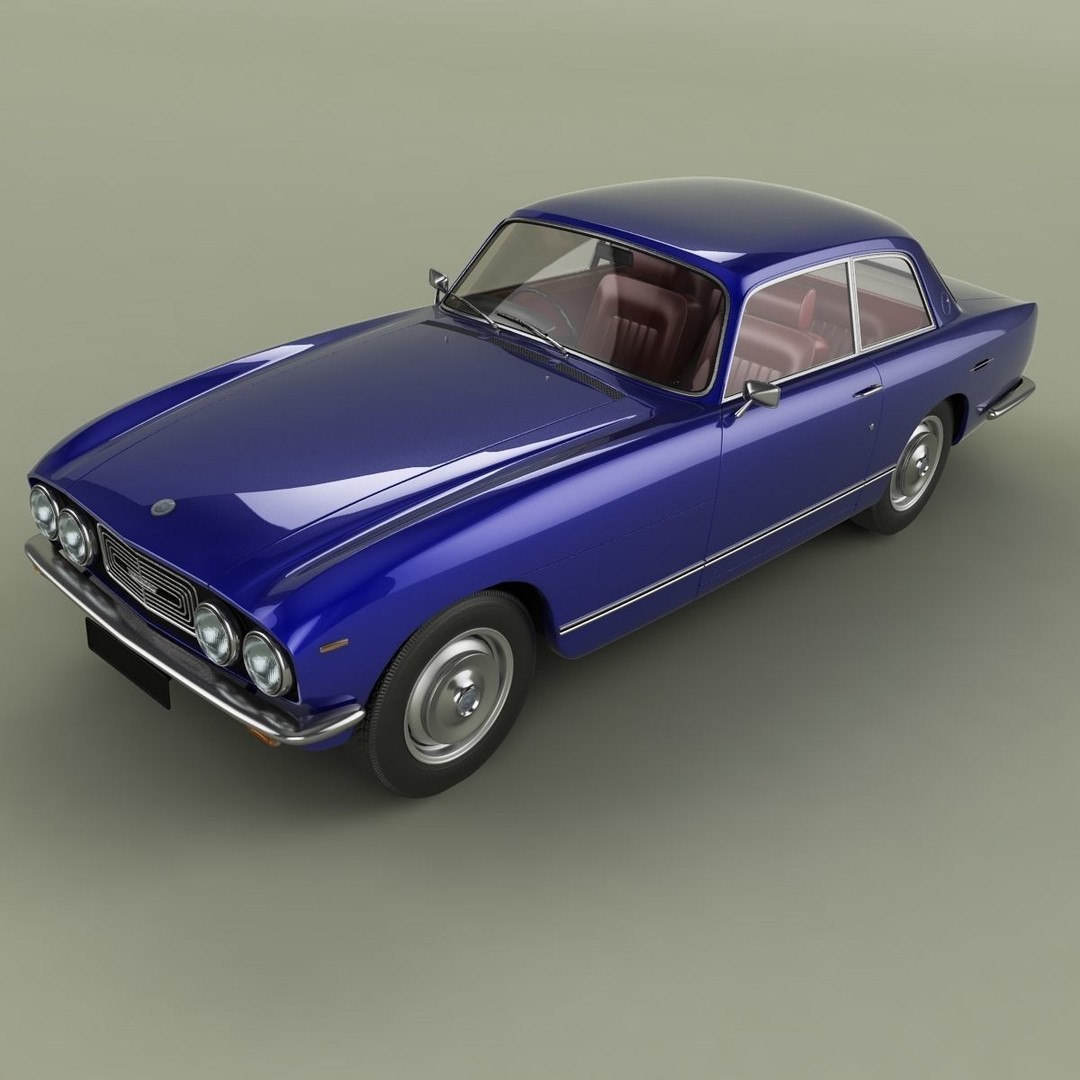 Bristol 411 Series 2 3D Model – High Poly Classic Car with Textures - View 7