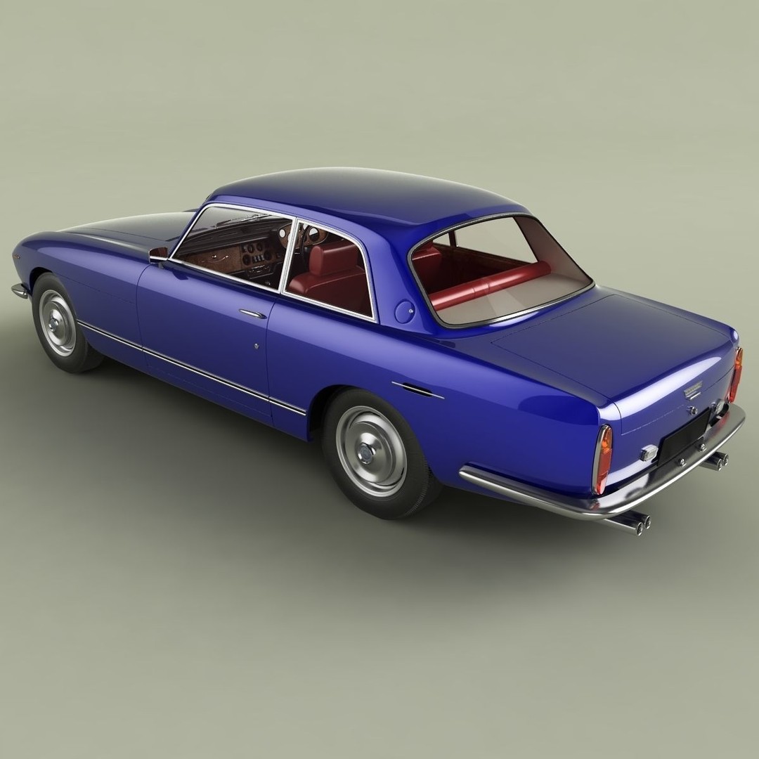 Bristol 411 Series 2 3D Model – High Poly Classic Car with Textures - View 9
