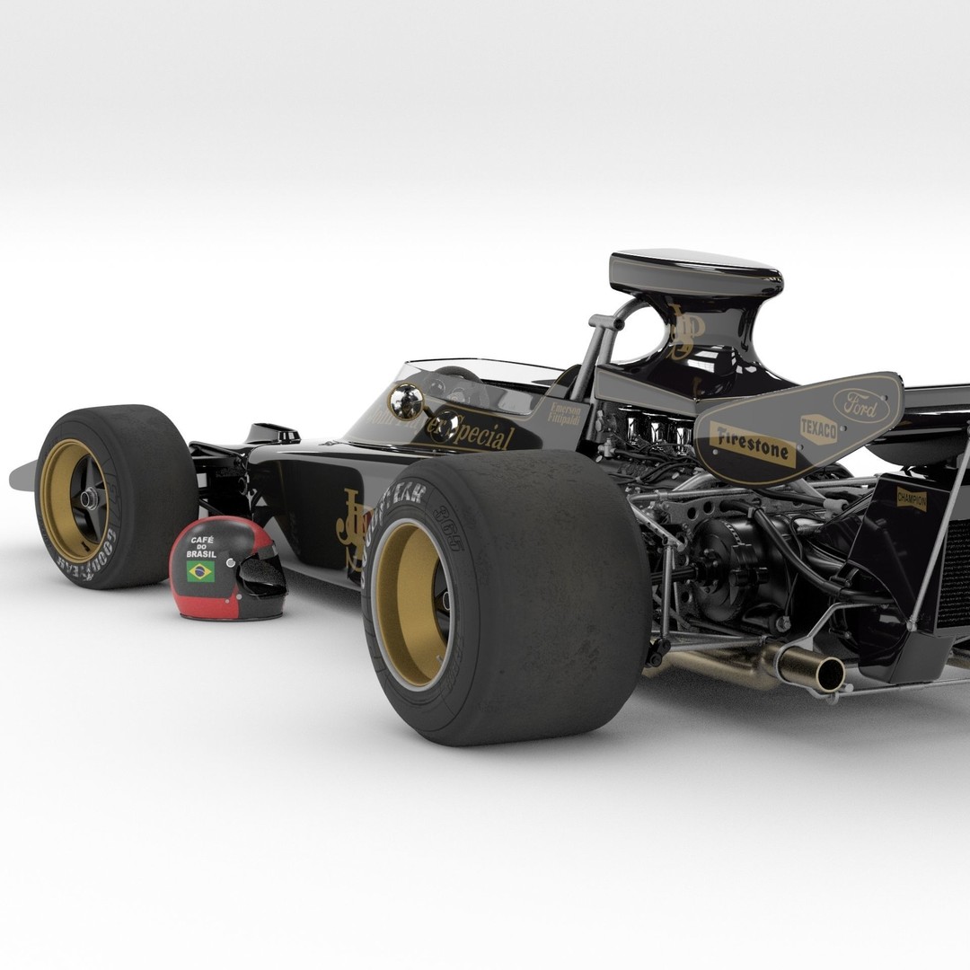 Lotus 72 3D Model – Iconic Racing Car with PBR Textures, FBX
