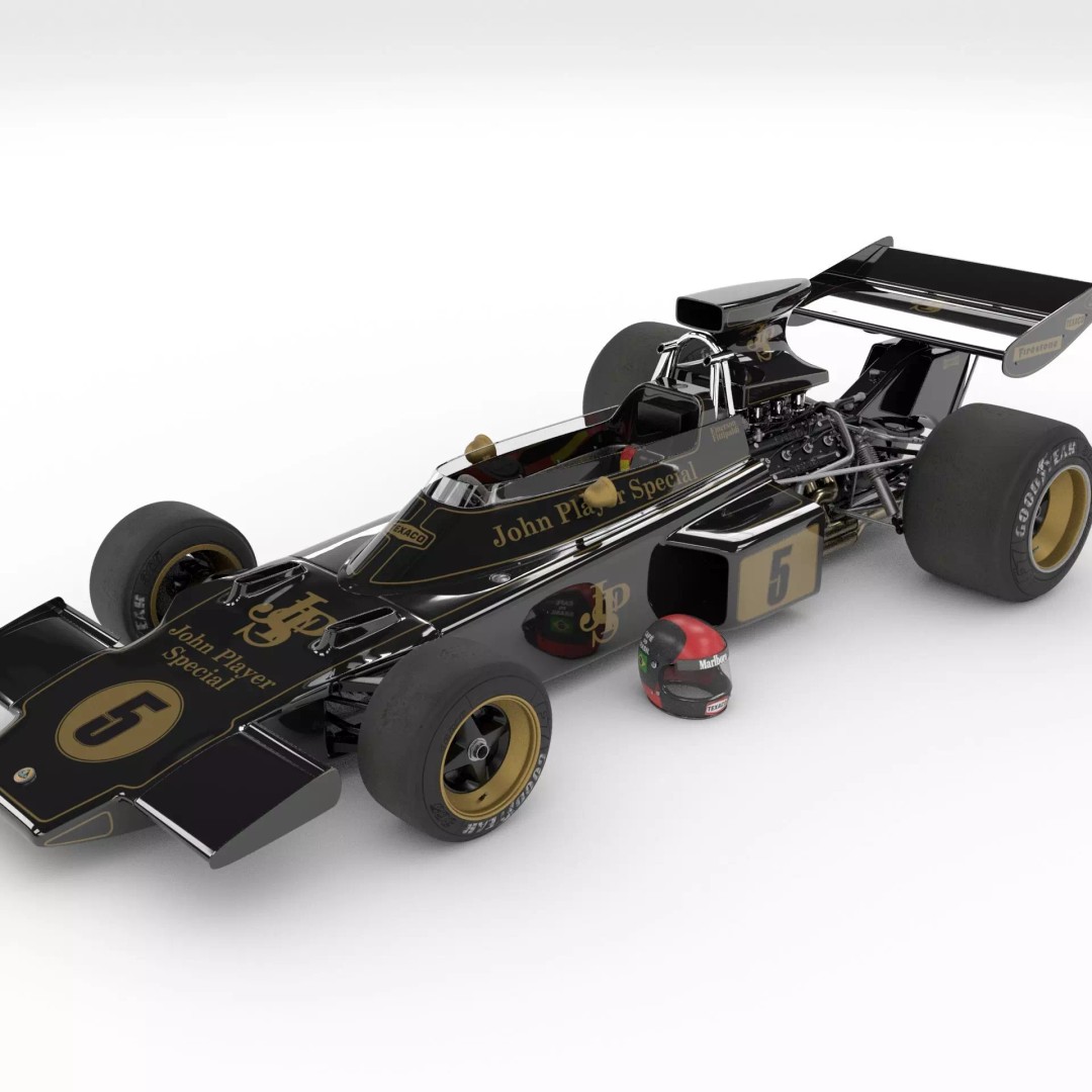 Lotus 72 3D Model – Iconic Racing Car with PBR Textures, FBX - View 2