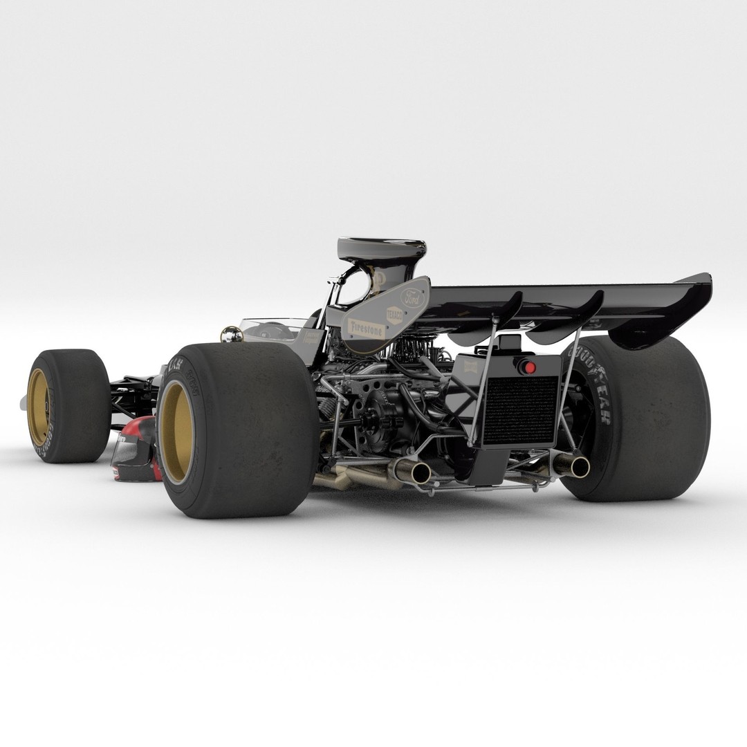 Lotus 72 3D Model – Iconic Racing Car with PBR Textures, FBX - View 3