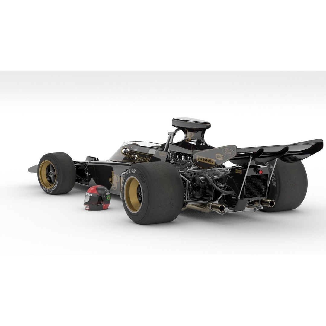 Lotus 72 3D Model – Iconic Racing Car with PBR Textures, FBX - View 5