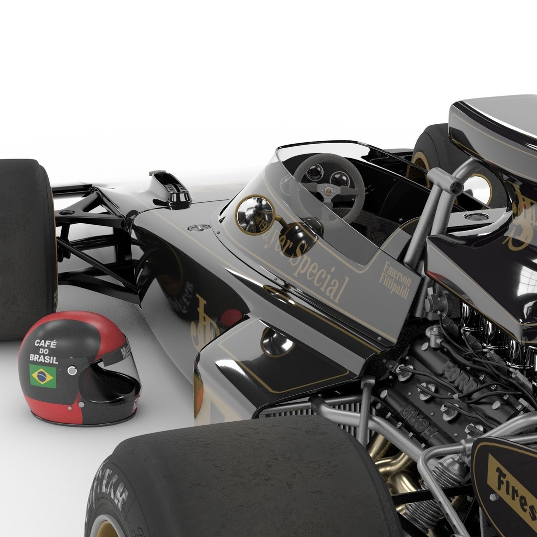 Lotus 72 3D Model – Iconic Racing Car with PBR Textures, FBX - View 6