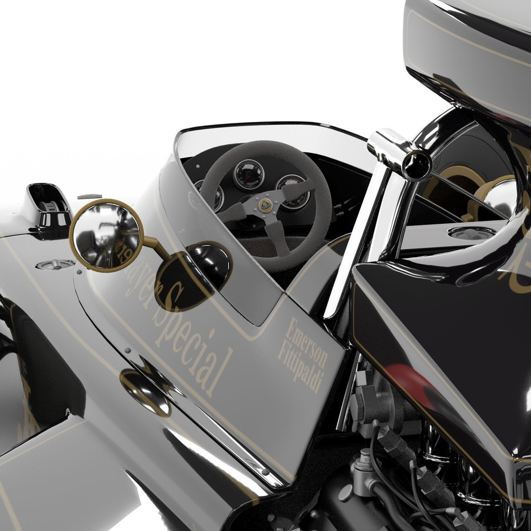 Lotus 72 3D Model – Iconic Racing Car with PBR Textures, FBX - View 7