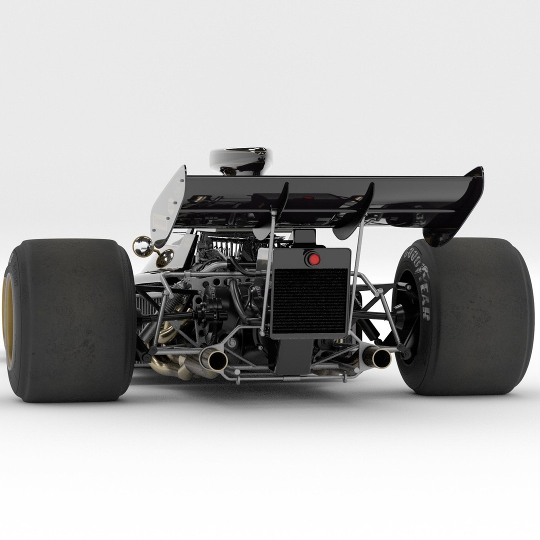 Lotus 72 3D Model – Iconic Racing Car with PBR Textures, FBX - View 8