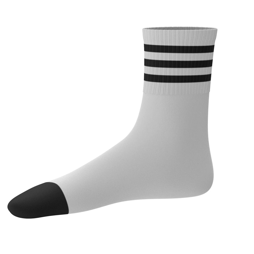 Socks 3D Model – Low Poly Realistic Clothing, FBX, OBJ, Blender - View 21