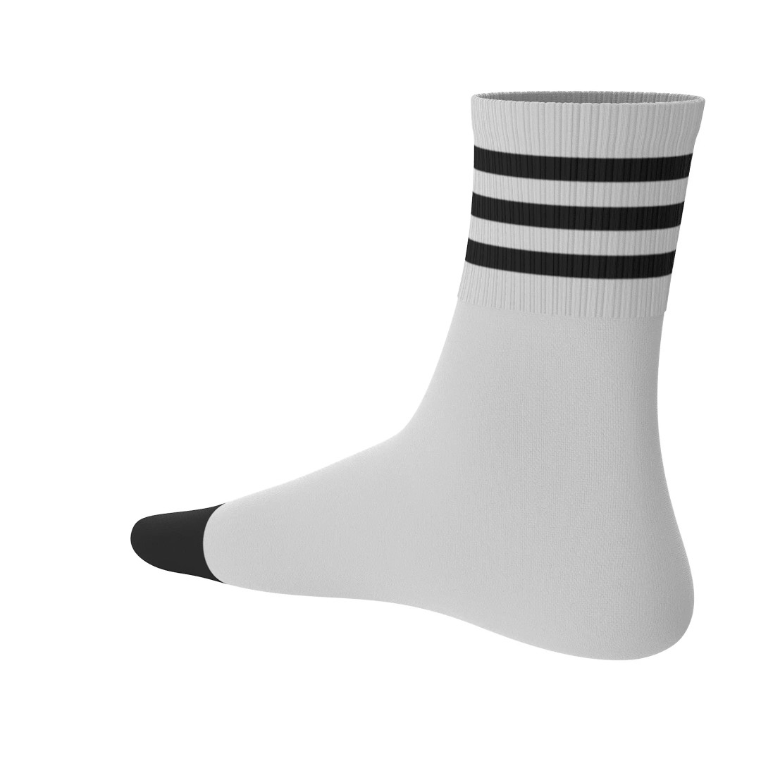 Socks 3D Model – Low Poly Realistic Clothing, FBX, OBJ, Blender - View 27