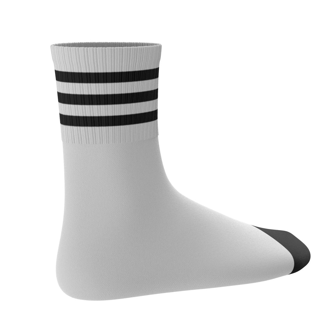 Socks 3D Model – Low Poly Realistic Clothing, FBX, OBJ, Blender - View 36