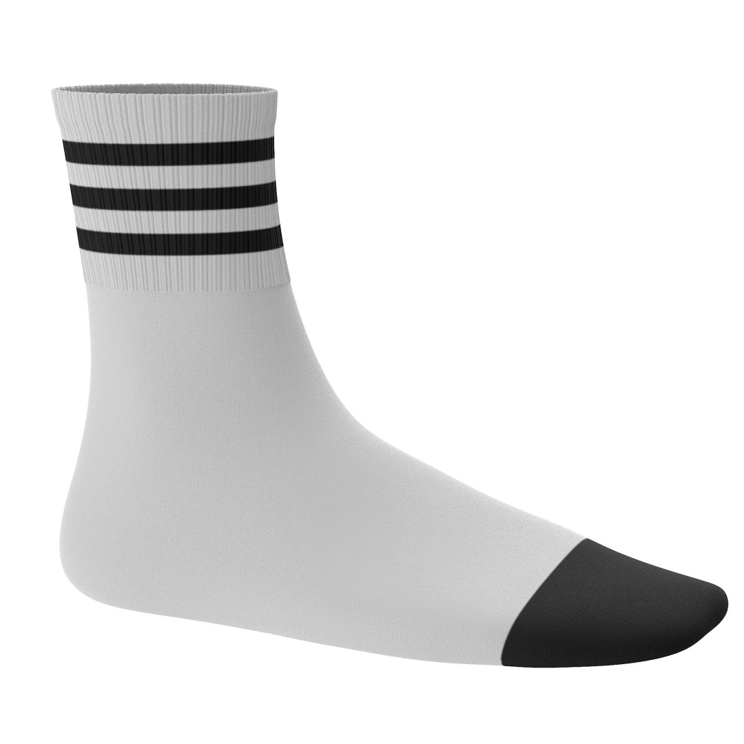 Socks 3D Model – Low Poly Realistic Clothing, FBX, OBJ, Blender - View 41