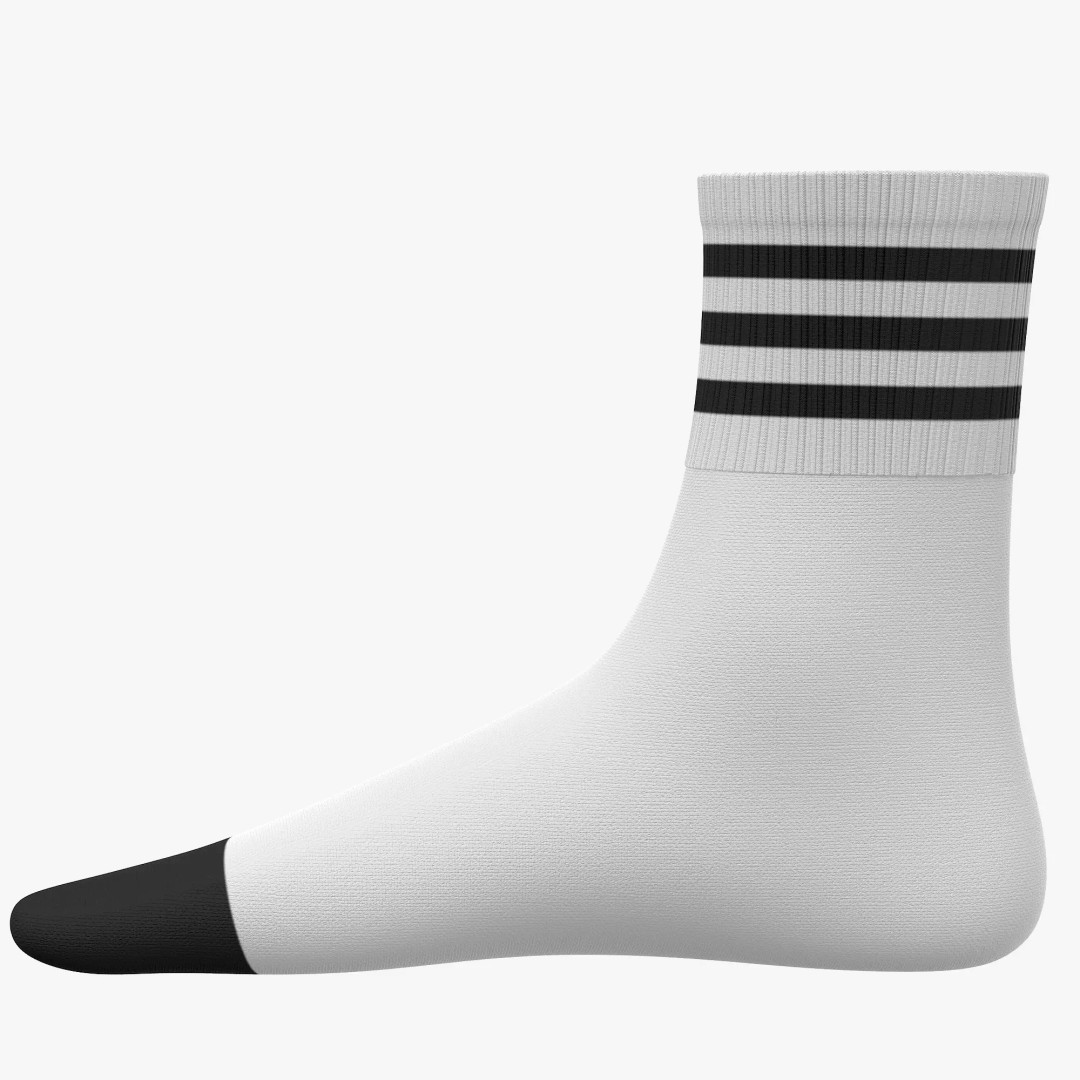 Socks 3D Model – Low Poly Realistic Clothing, FBX, OBJ, Blender - View 5