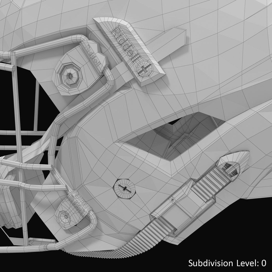 Riddel Speedflex Helmet 3D Model – Low Poly Game Asset, FBX, PBR Textures - View 21