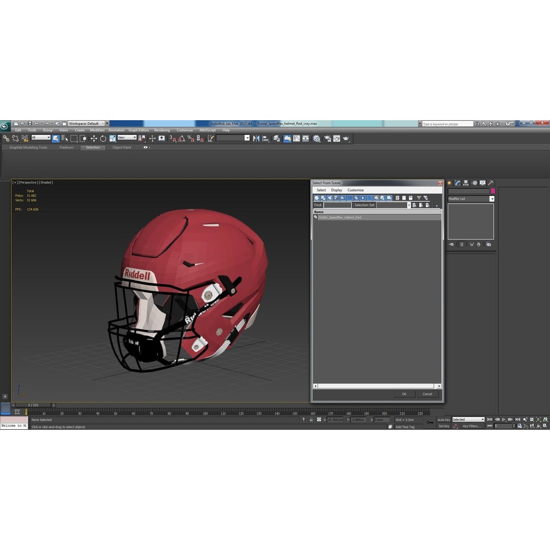 Riddel Speedflex Helmet 3D Model – Low Poly Game Asset, FBX, PBR Textures - View 29
