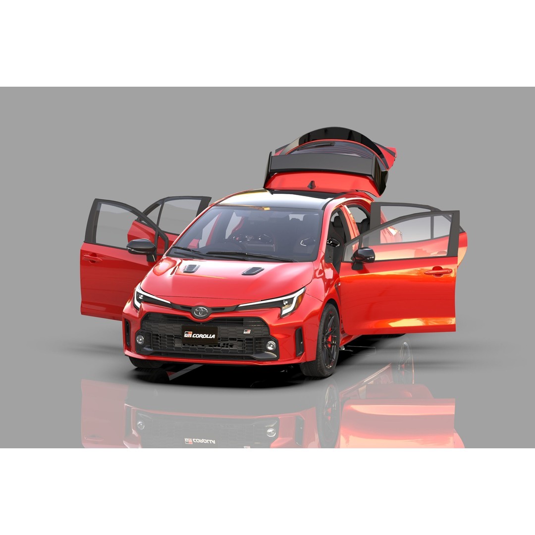 Toyota Corolla GR 2022 3D Model – High Poly Interior, FBX, Blender - View 17