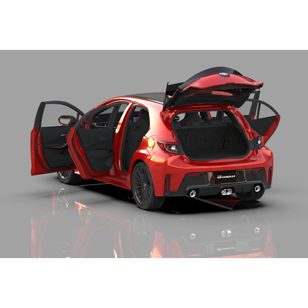Toyota Corolla GR 2022 3D Model – High Poly Interior, FBX, Blender - View 19
