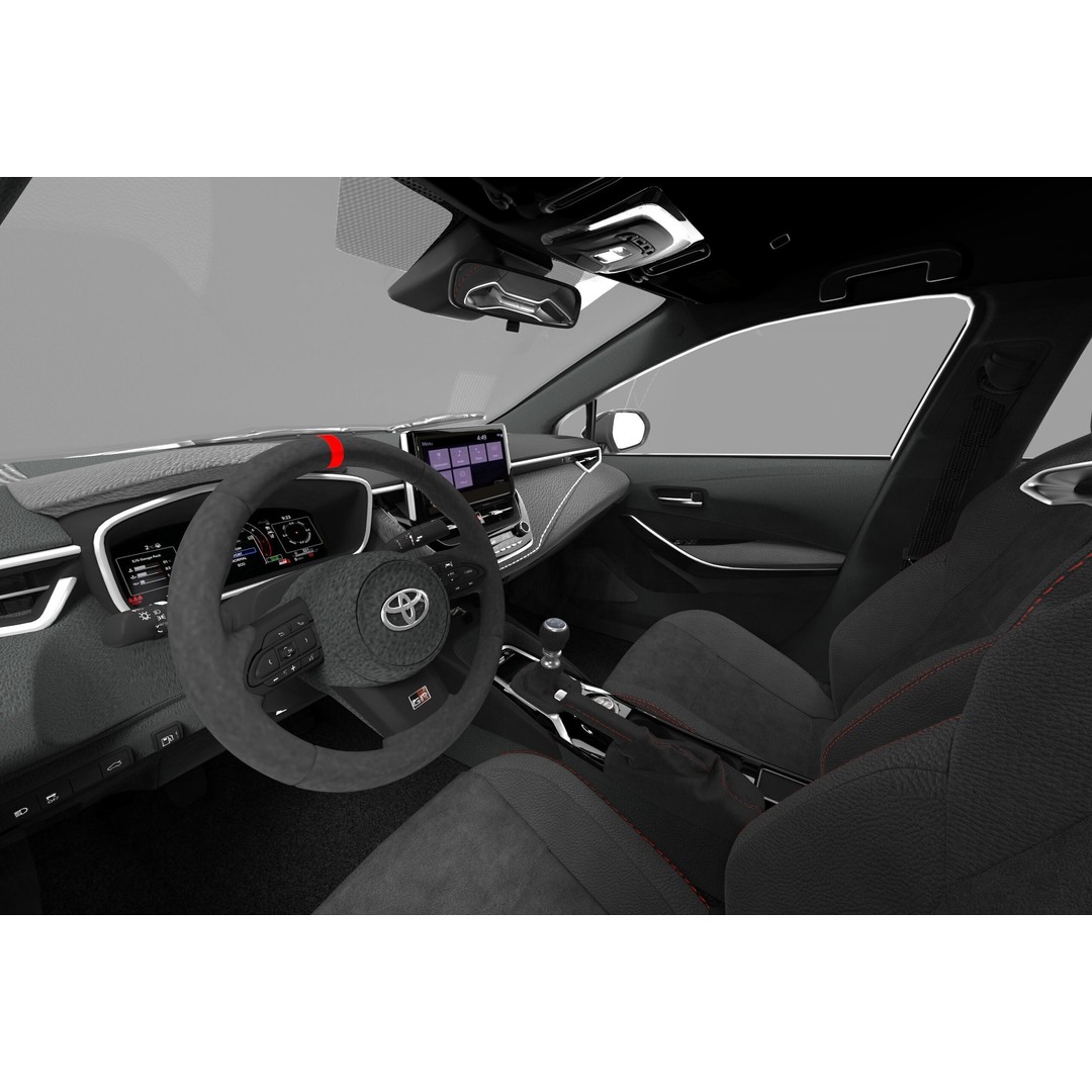 Toyota Corolla GR 2022 3D Model – High Poly Interior, FBX, Blender - View 23