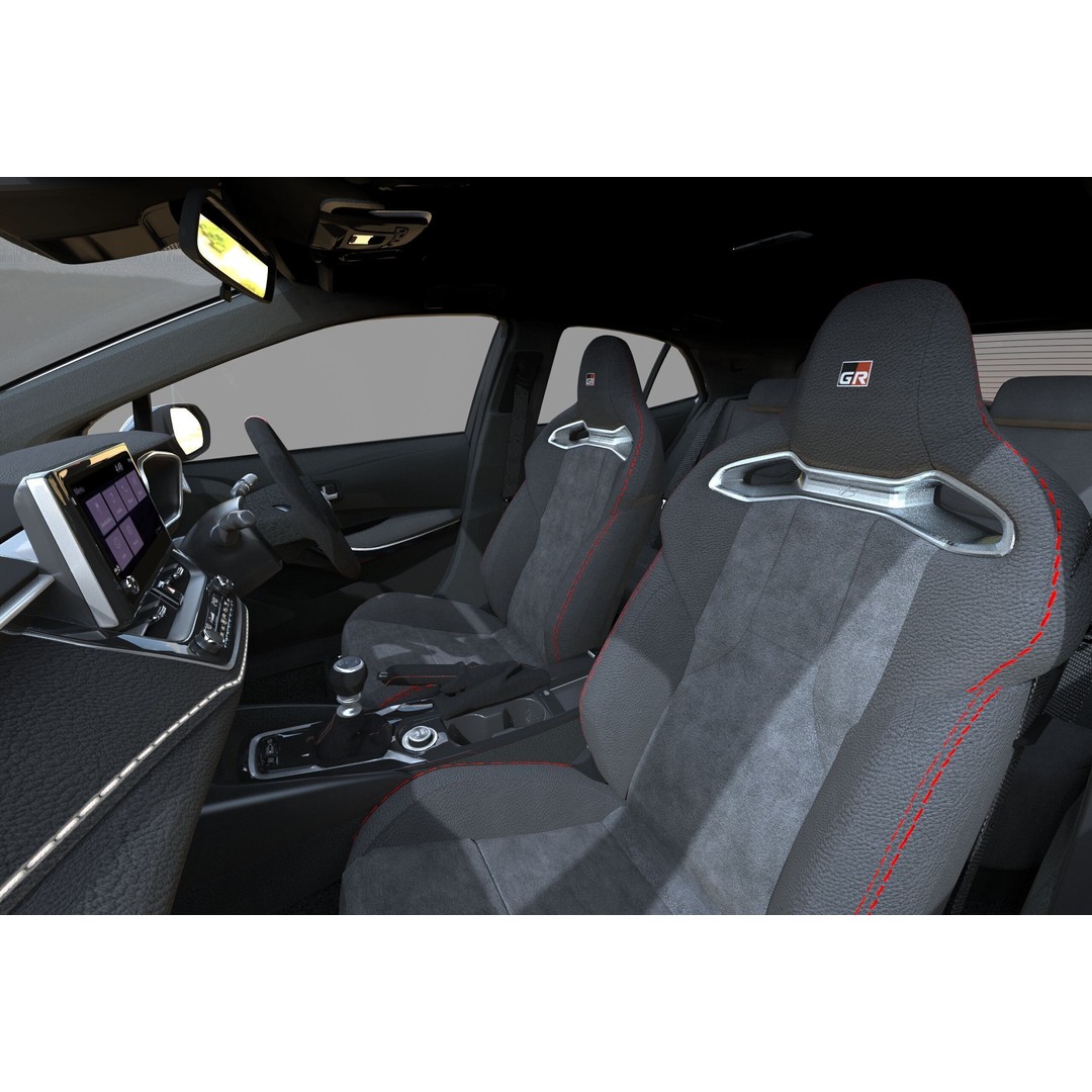 Toyota Corolla GR 2022 3D Model – High Poly Interior, FBX, Blender - View 24