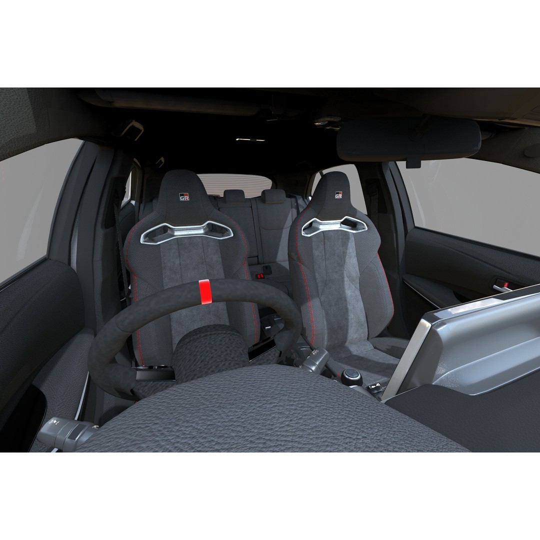 Toyota Corolla GR 2022 3D Model – High Poly Interior, FBX, Blender - View 25