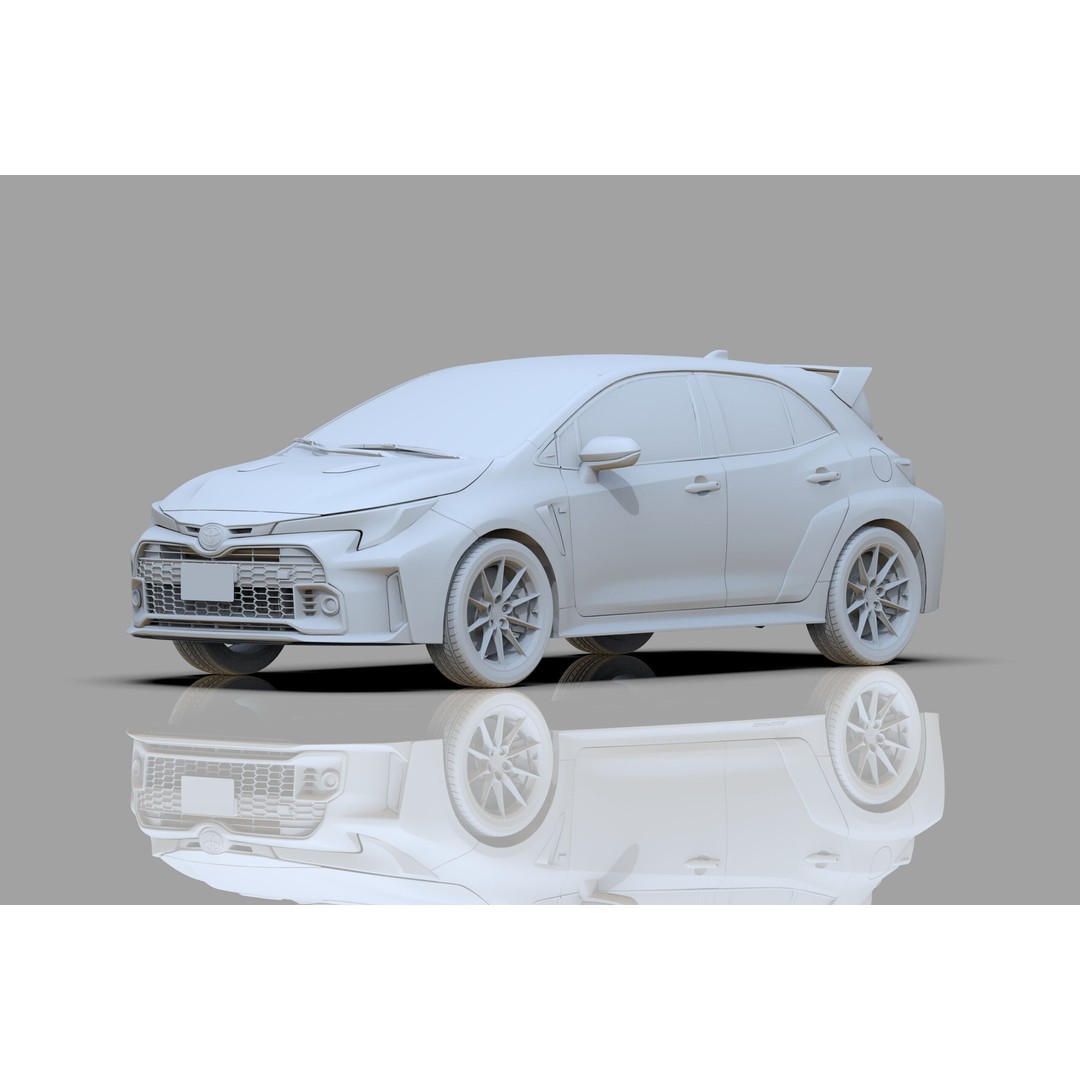 Toyota Corolla GR 2022 3D Model – High Poly Interior, FBX, Blender - View 27