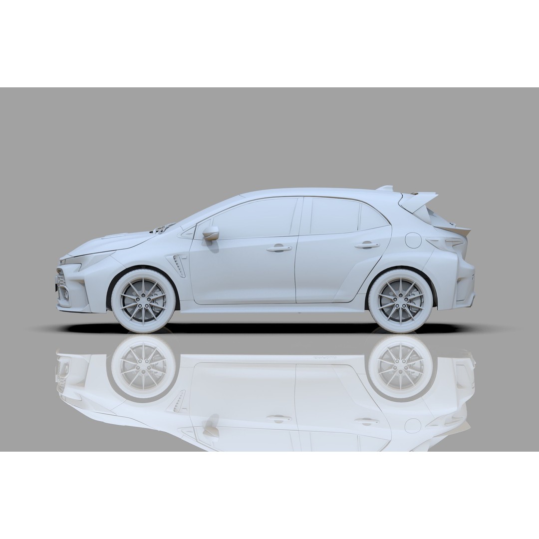 Toyota Corolla GR 2022 3D Model – High Poly Interior, FBX, Blender - View 29