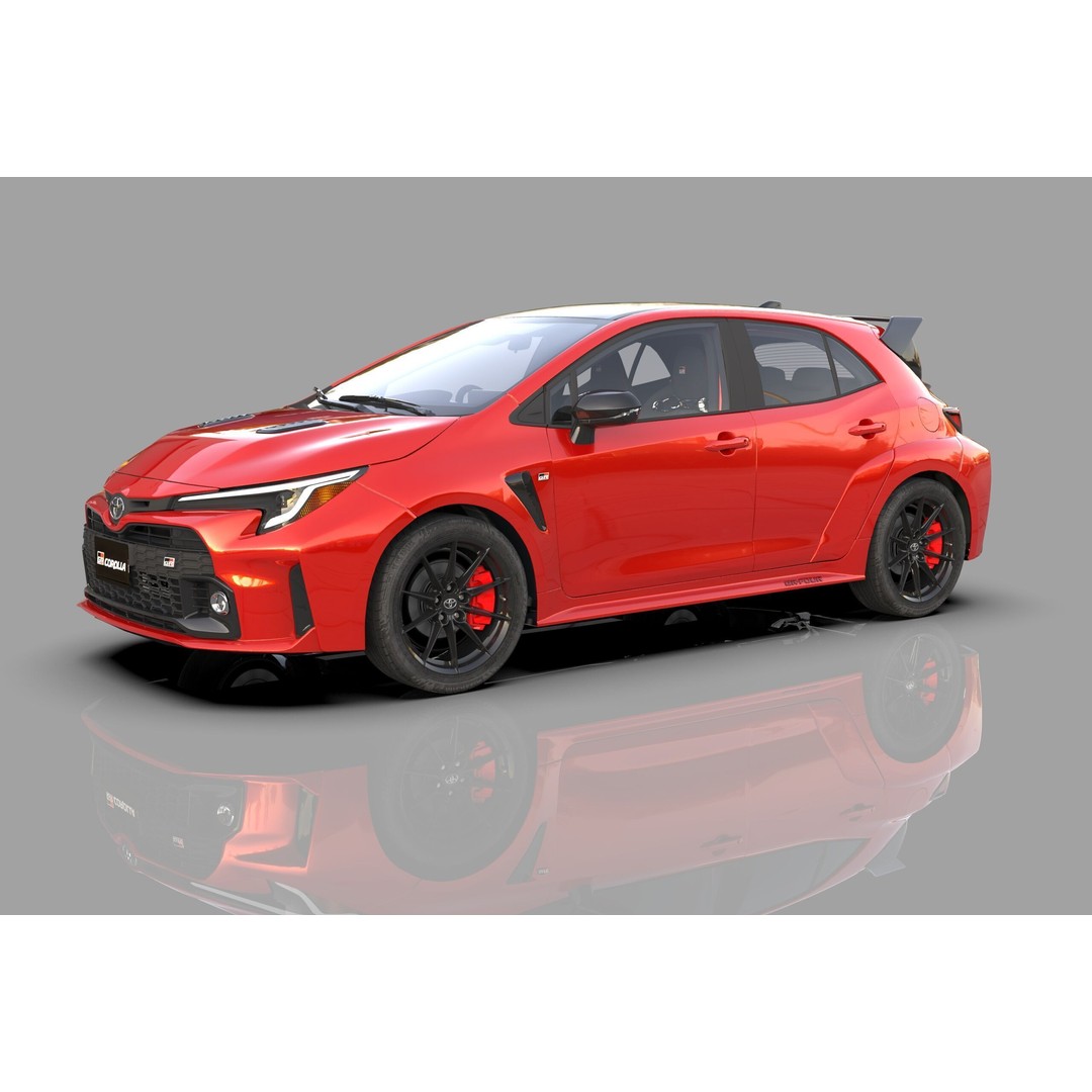 Toyota Corolla GR 2022 3D Model – High Poly Interior, FBX, Blender - View 3