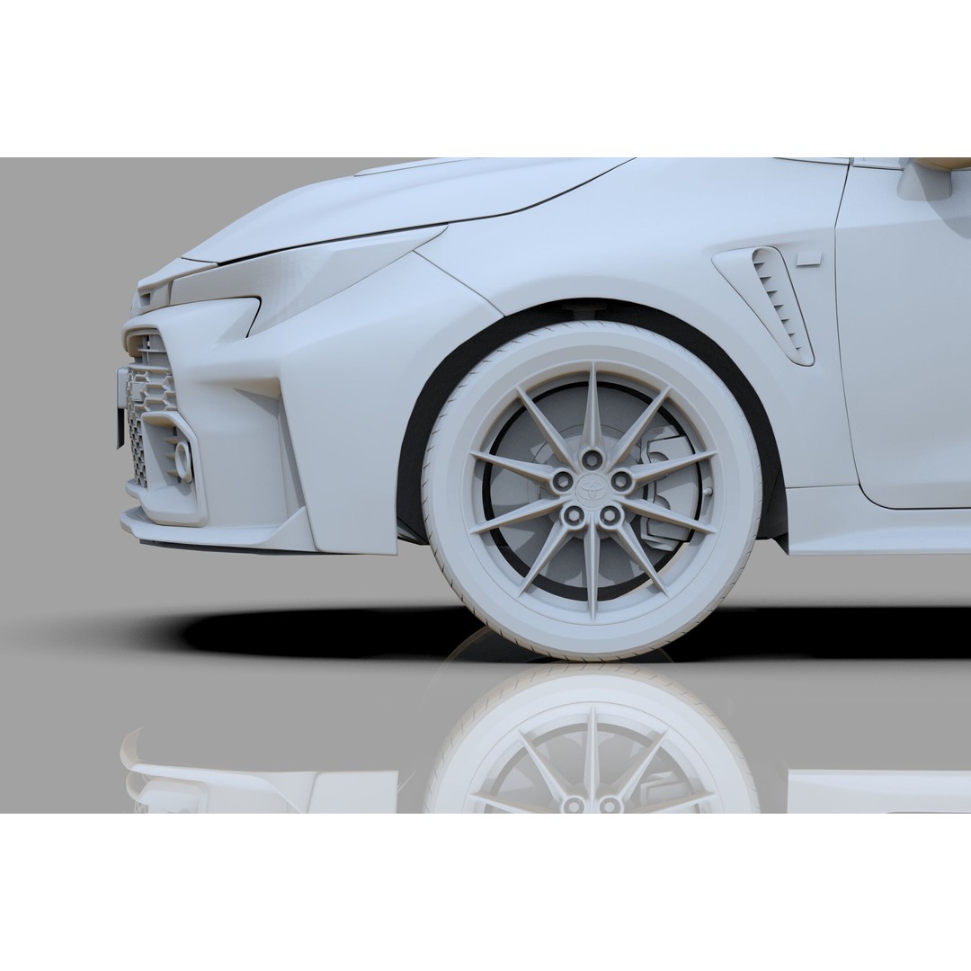 Toyota Corolla GR 2022 3D Model – High Poly Interior, FBX, Blender - View 31