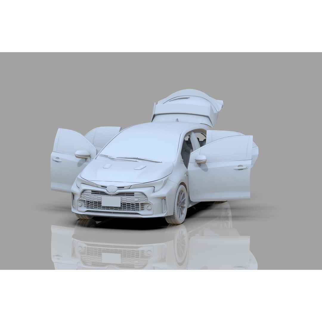 Toyota Corolla GR 2022 3D Model – High Poly Interior, FBX, Blender - View 32