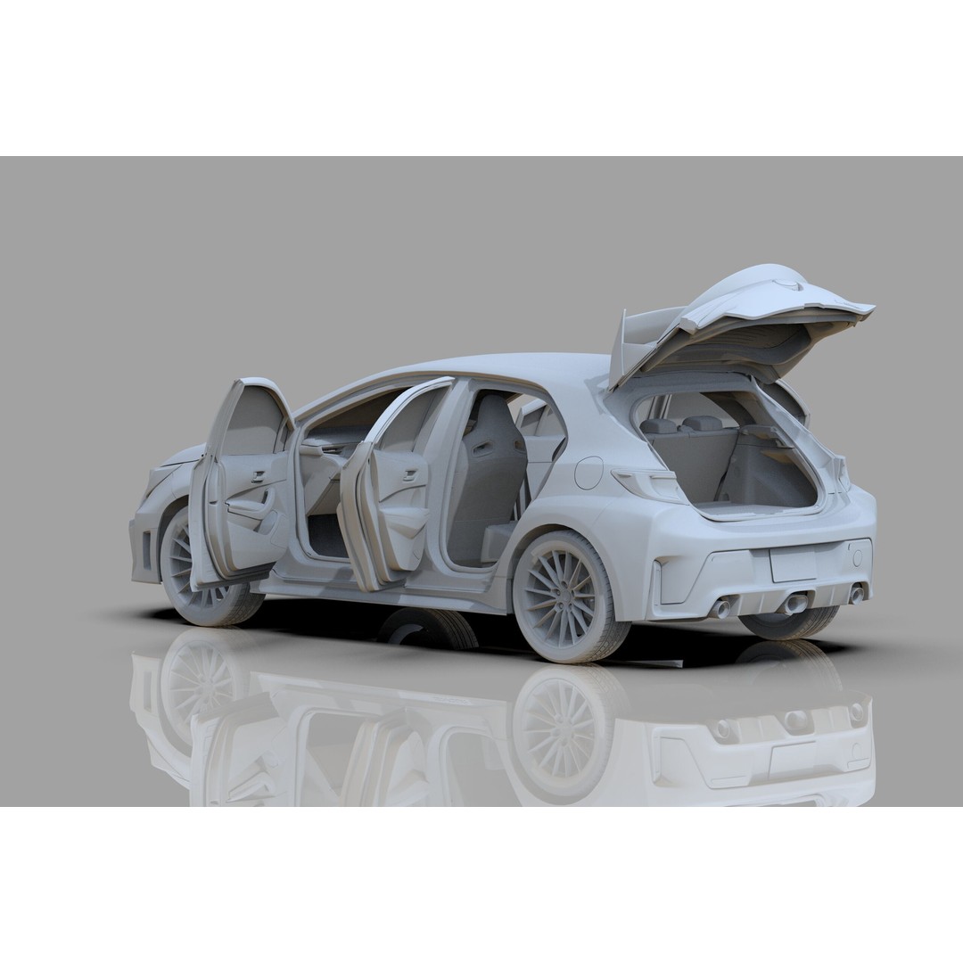 Toyota Corolla GR 2022 3D Model – High Poly Interior, FBX, Blender - View 33