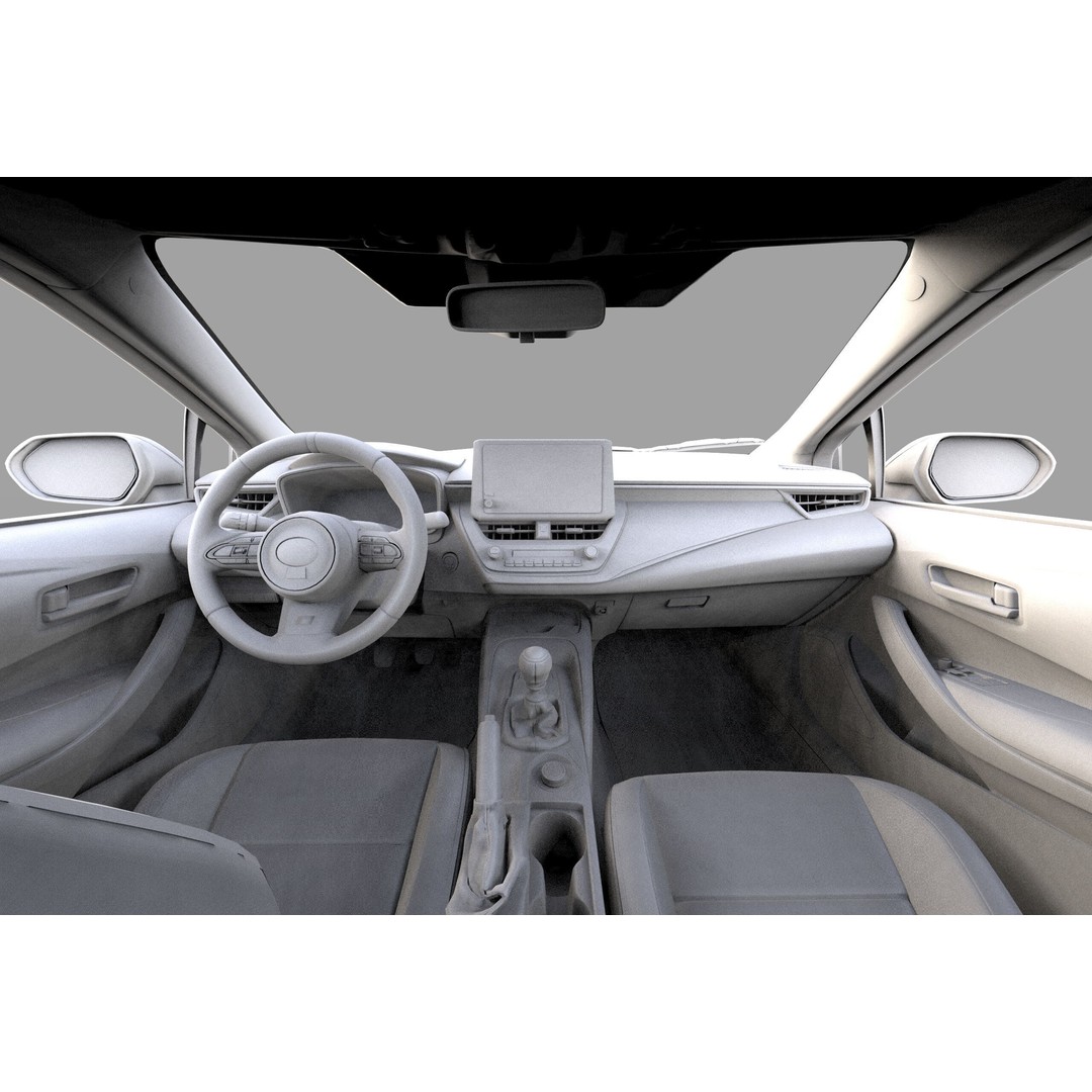 Toyota Corolla GR 2022 3D Model – High Poly Interior, FBX, Blender - View 34