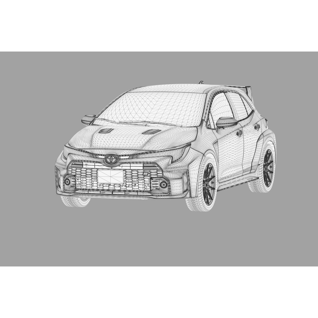 Toyota Corolla GR 2022 3D Model – High Poly Interior, FBX, Blender - View 40