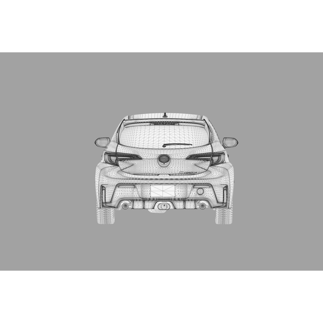 Toyota Corolla GR 2022 3D Model – High Poly Interior, FBX, Blender - View 43