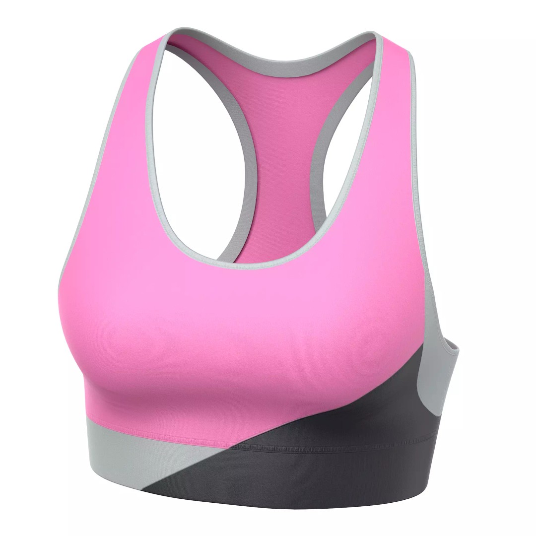 Sport Bra 3D Model – Low Poly Clothing Asset, PBR Textures, FBX - View 15