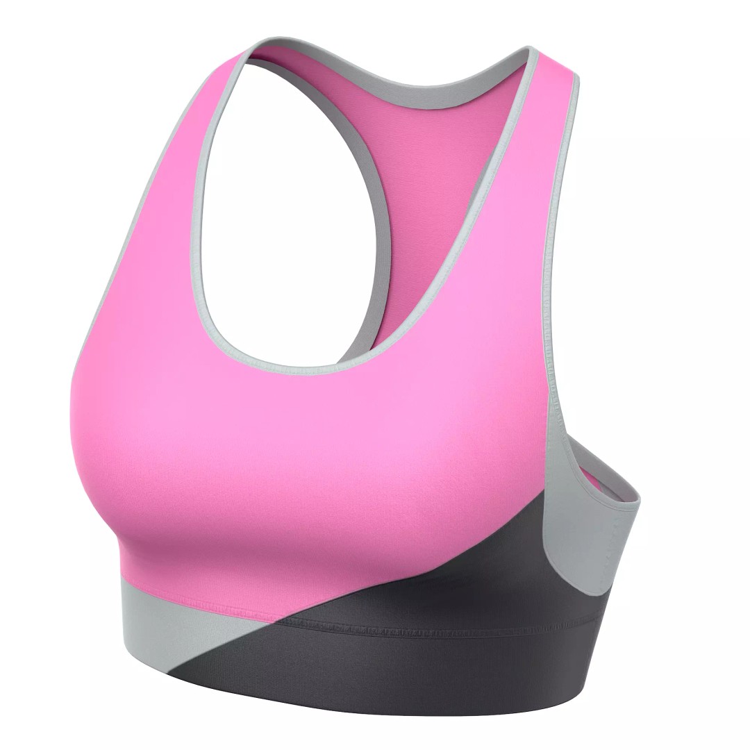 Sport Bra 3D Model – Low Poly Clothing Asset, PBR Textures, FBX - View 16