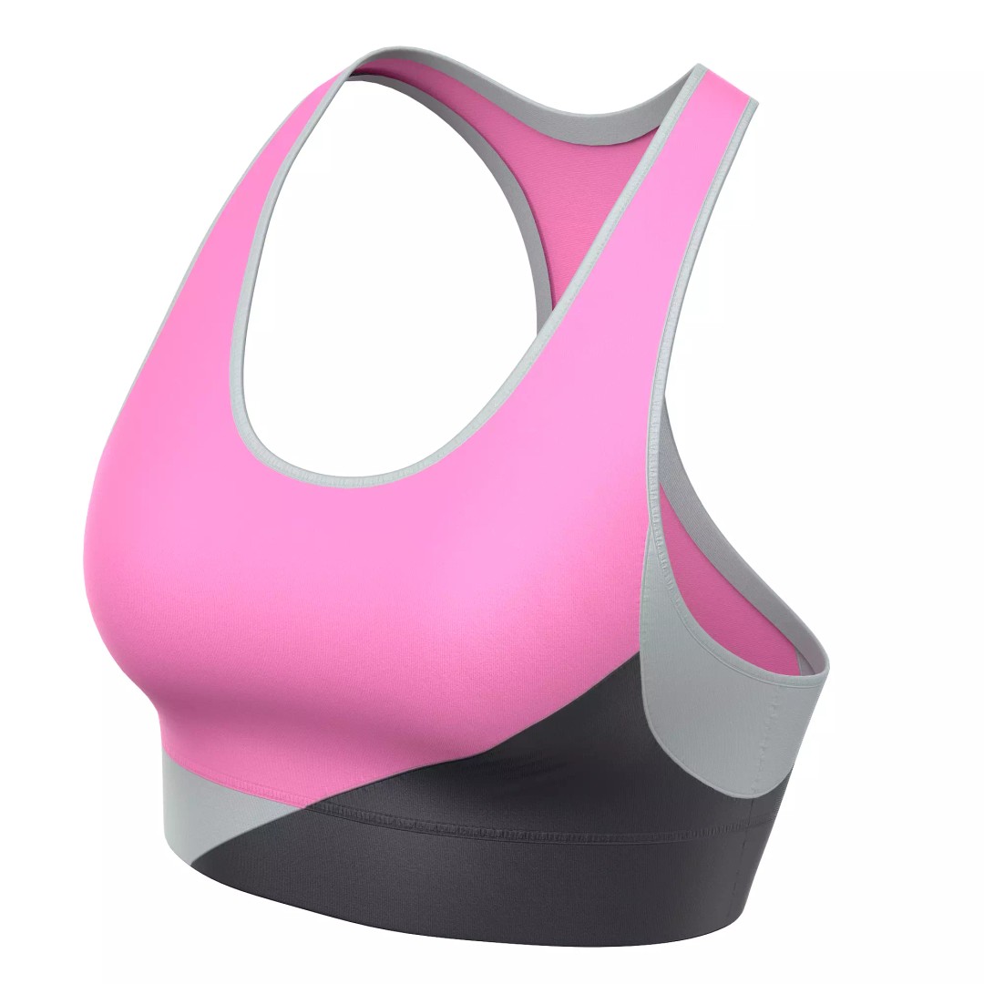 Sport Bra 3D Model – Low Poly Clothing Asset, PBR Textures, FBX - View 17
